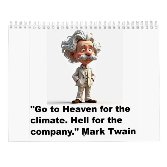 Calendário de citações de Mark Twain (Verso)