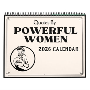 Calendário de Citações de Mulheres Poderosas 2026