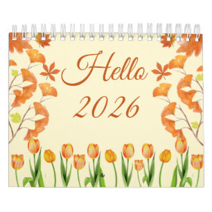 Calendário de Citações Elegante 2026