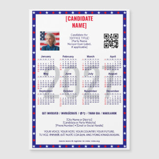Calendário de Código QR de Eleição Política Patrió