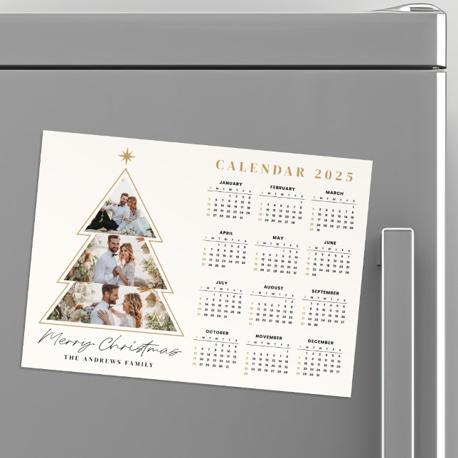 Calendário de Colagem de Fotos da Árvore de Natal  (Criador carregado)