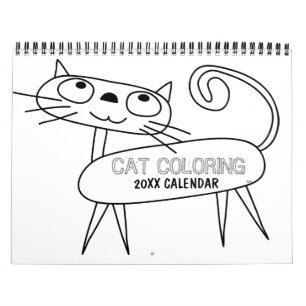 Calendário de Coloração de Cat