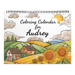 Calendário de Colorir Adulto
