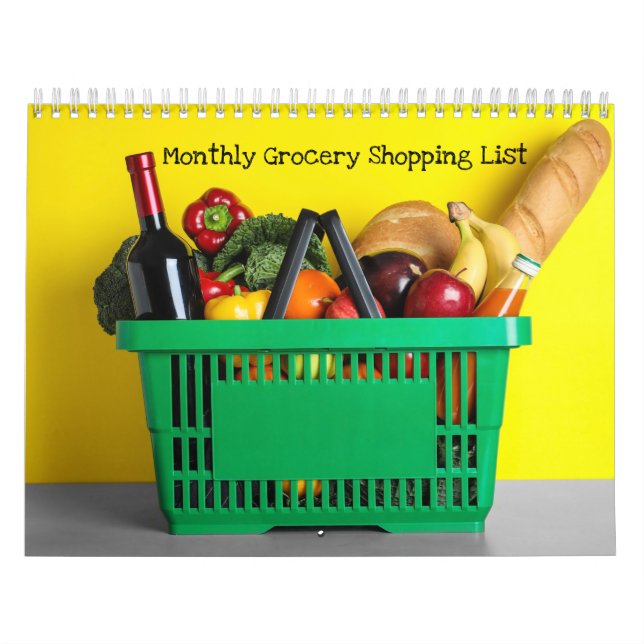 Calendário de Compras de Supermercado de 12 Meses  (Capa)