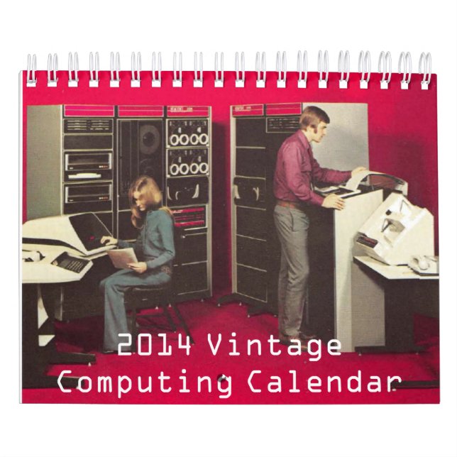 Calendário de computação do vintage (Capa)