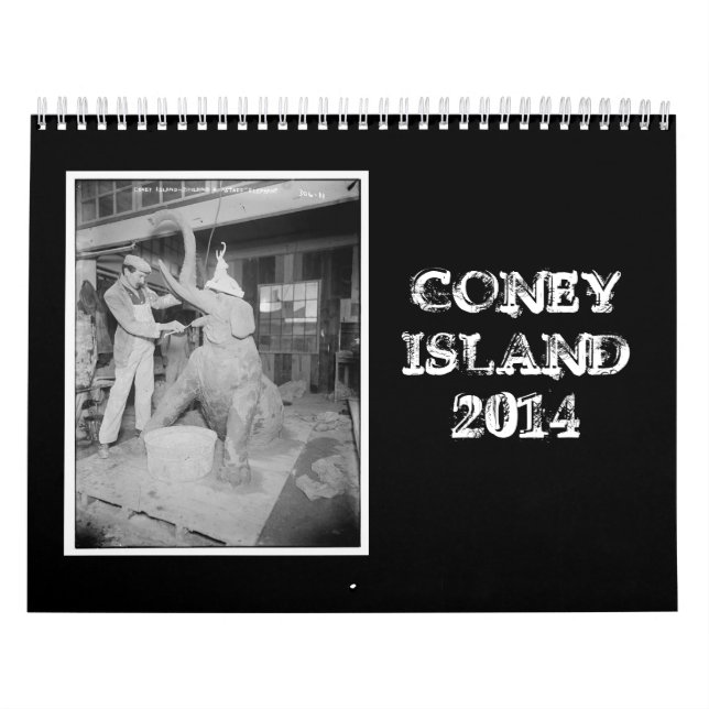 Calendário de Coney Island 2014 do vintage (Capa)