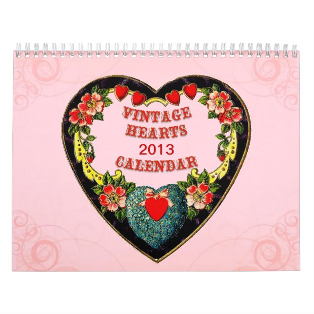 Calendário de Corações de Vintagem (Capa)