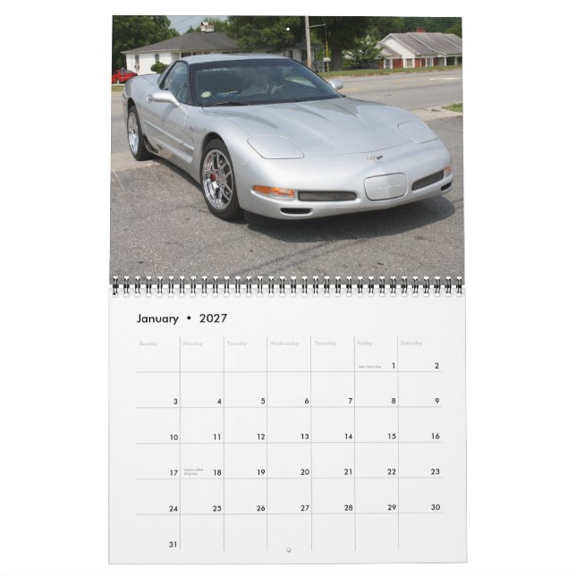 Calendário de Corvettes 2011 (Jan 2027)