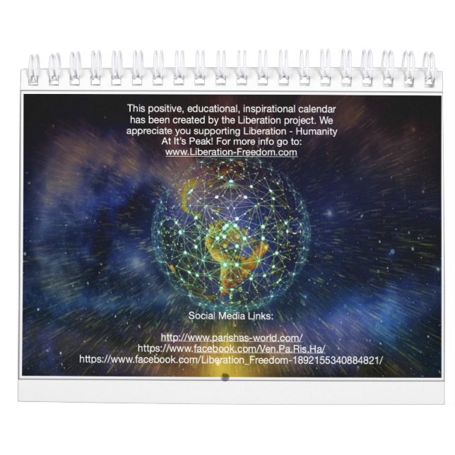 Calendário de Cotação Inspiracional 2020 (Verso)