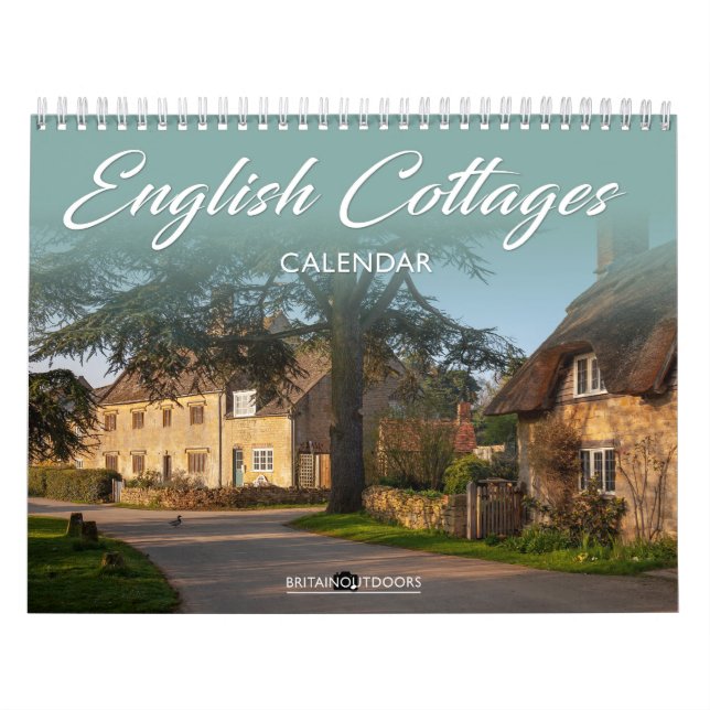 Calendário de Cottages em Inglês (Capa)