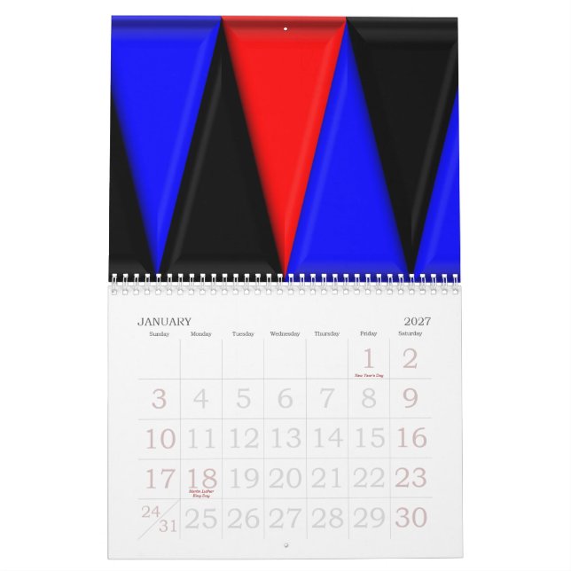 Calendário de couro do orgulho 2011 (Jan 2027)