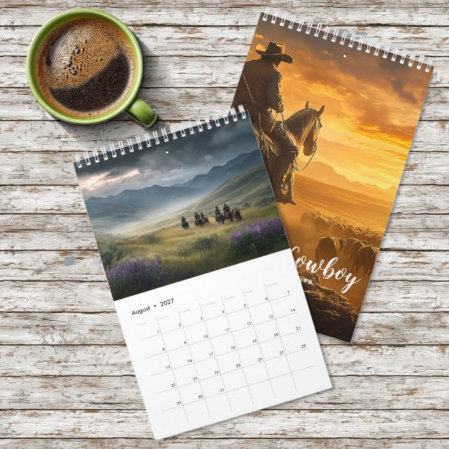 Calendário de Cowboy Ocidental (Criador carregado)