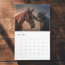 Calendário de Cowboy Ocidental