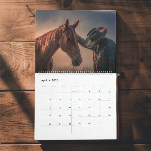 Calendário de Cowboy Ocidental