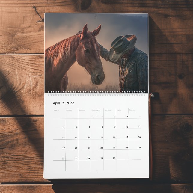Calendário de Cowboy Ocidental (Criador carregado)