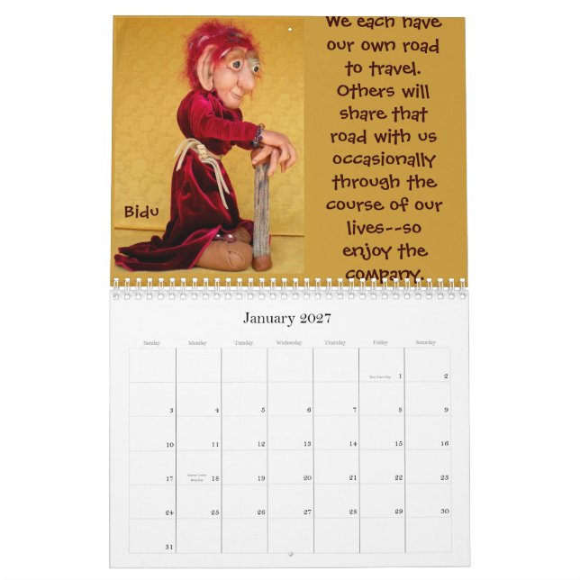 Calendário de Crazies do Stir 2013 (Jan 2027)