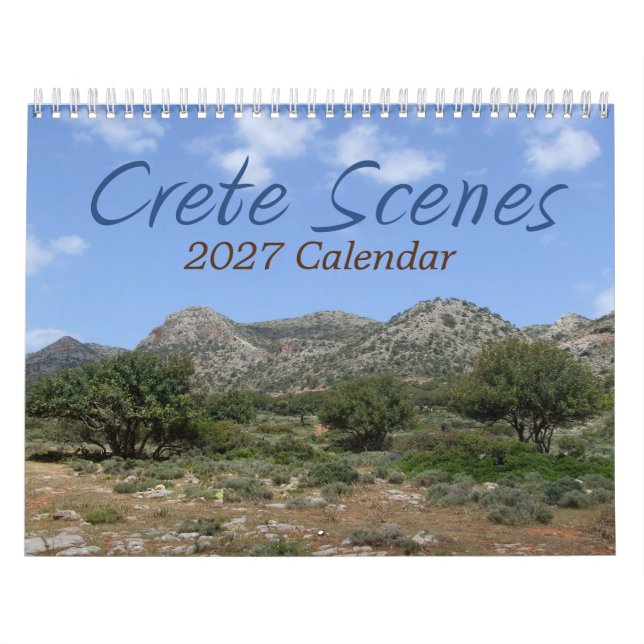 Calendário de Creta, Grécia 2026 (Capa)