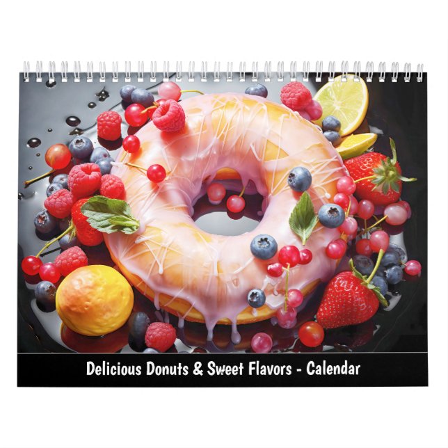 Calendário de Deliciosas Donuts e Sabores Doces (Capa)