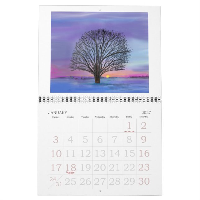 Calendário de Desenho Digital Julie Richman (Jan 2027)