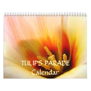 Calendário de Desfile de TULIPAS Presentes Amigos