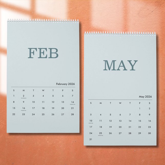 Calendário de Design de Luxo Simples (Criador carregado)
