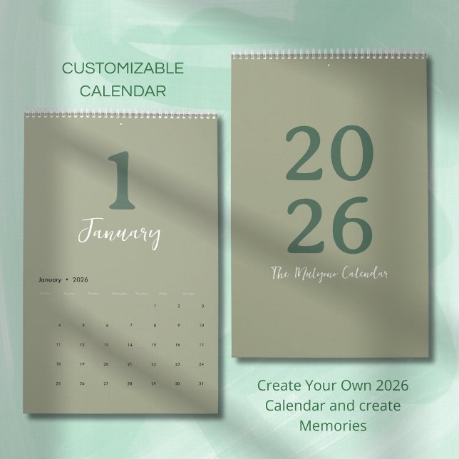 Calendário de Design Moderno Minimalista Limpo (Criador carregado)