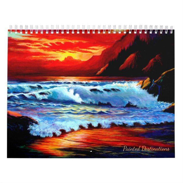 Calendário de Destinos Pintados (Capa)