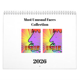 Calendário de Diversão da Coleção Faces Mais Incom