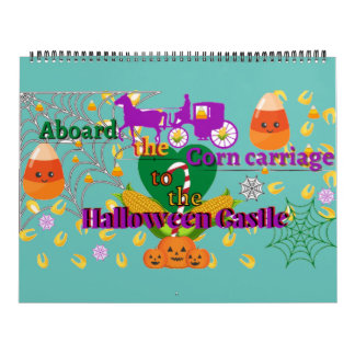 Calendário de doces de Halloween.