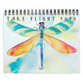 Calendário de duas páginas de voo (12 meses)