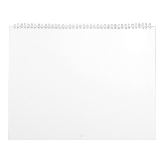 Duas Páginas, Grande, Branco Calendar