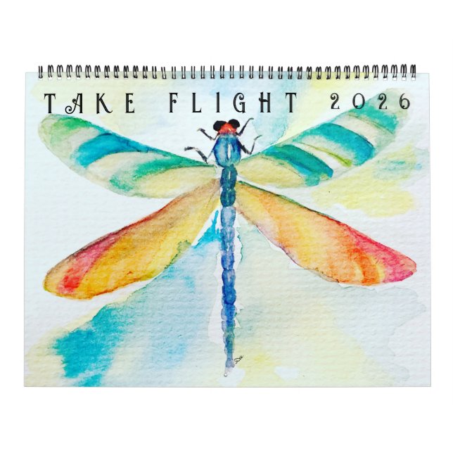 Calendário de duas páginas Take Flight (12 meses) (Capa)
