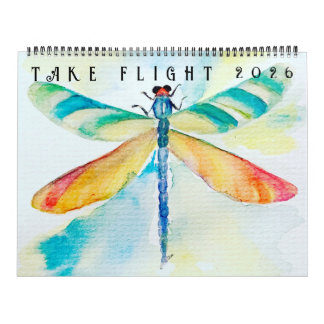 Calendário de duas páginas Take Flight (12 meses)