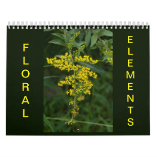 Calendário de Elementos Florais