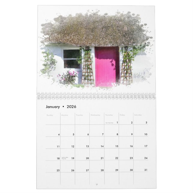 Calendário de encantamento de Ireland (Jan 2026)