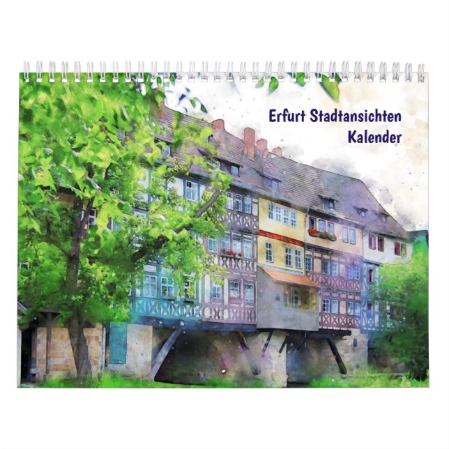 Calendário de Erfurt – Pontos Turísticos & Cidade (Capa)