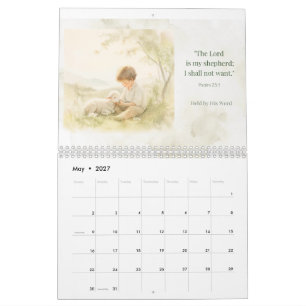 Calendário de Escrituras Seguradas por Sua Palavra