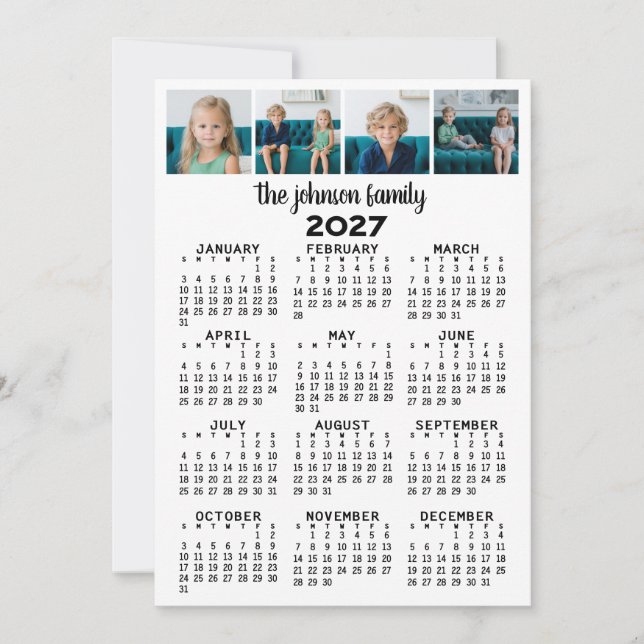 Calendário de Exibição de Ano de Cheio 2023 com 4  (Frente)