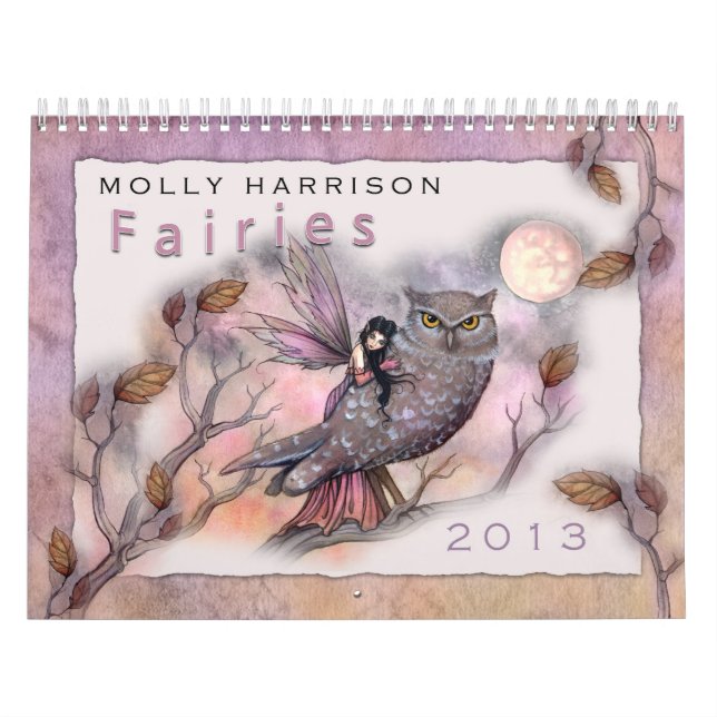 Calendário de Fadas 2013 por Molly Harrison (Capa)