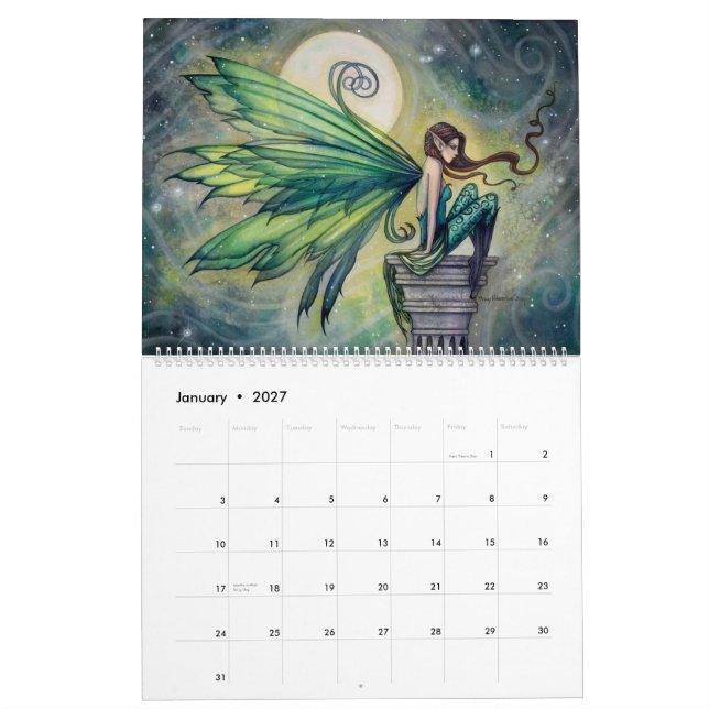 Calendário de Fadas 2016 por Molly Harrison Fantas (Jan 2027)