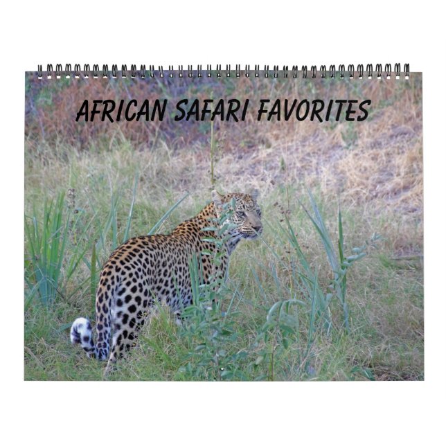 CALENDÁRIO DE FAVORITOS DA SAFÁRI AFRICANA (Capa)