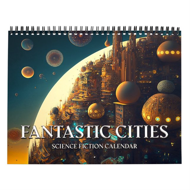 Calendário de Ficção Científica das Cidades Fantás (Capa)
