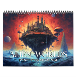 Calendário de Ficção Científica Paisagens Alieníge
