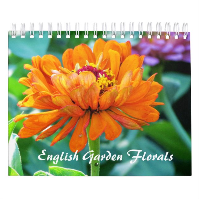 Calendário de Flores do Jardim Inglês 2014 (Capa)