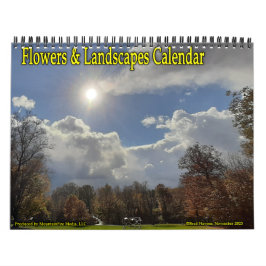Calendário de Flores e Paisagens!