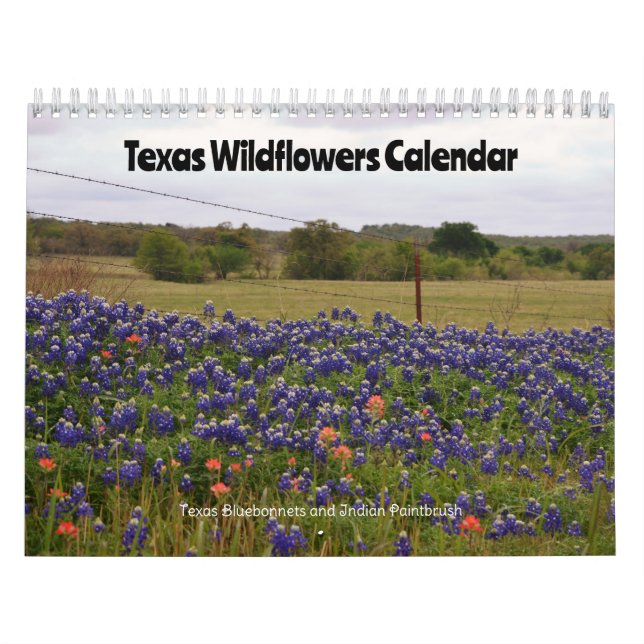 Calendário de Flores Silvestres do Texas (Capa)