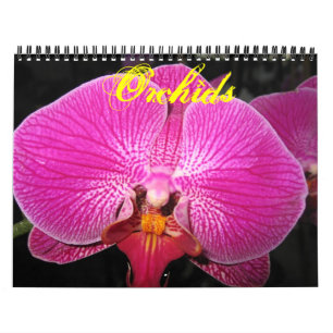 Calendário de fotografia das orquídeas