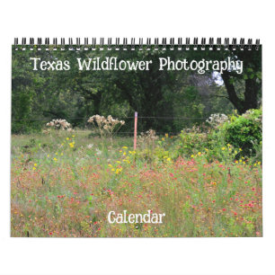 Calendário de Fotografia de Flor Selvagem do Texas
