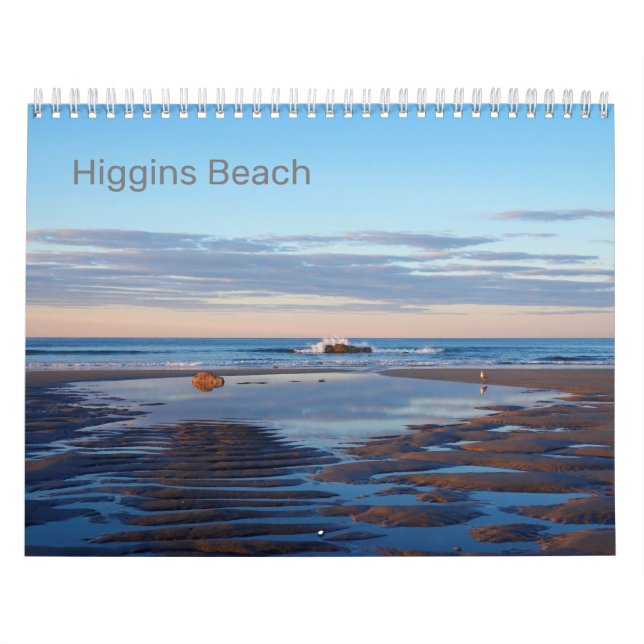 Calendário de Fotografia de Higgins Beach Maine 20 (Capa)