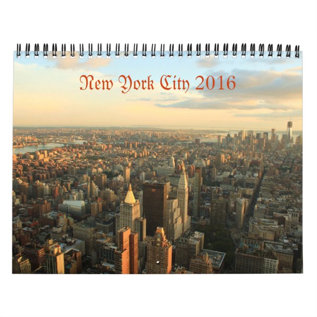 calendário de fotografia de Nova Iorque 2016 (Capa)